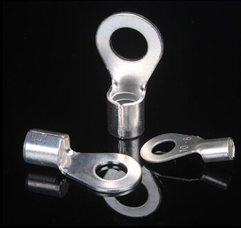 100 Stks/partij Ot Terminal Serie Dikke Messing Anti-Roest Ronde Wedstrijd Met Silicon Kabel Voor Batterij Controller OT16-8