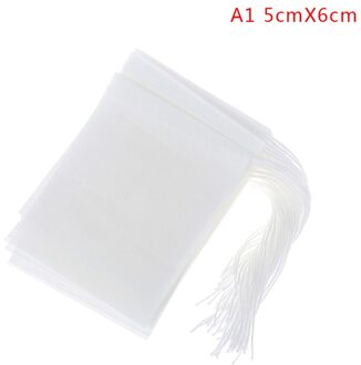 100 Stks/Partij Papier Theezakjes Filter Lege Trekkoord Theezakjes For A Kruid Losse Thee A1