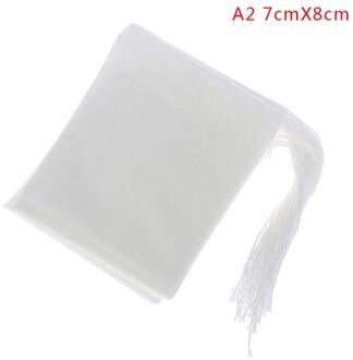 100 Stks/Partij Papier Theezakjes Filter Lege Trekkoord Theezakjes For A Kruid Losse Thee A2