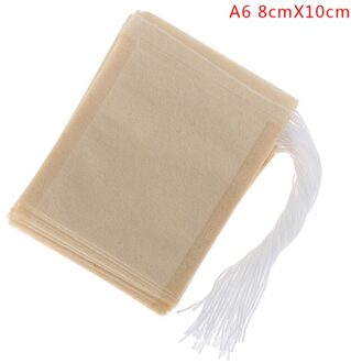 100 Stks/Partij Papier Theezakjes Filter Lege Trekkoord Theezakjes For A Kruid Losse Thee A6