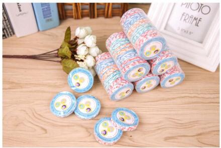 100 Stks/partij! Reizen Gebruik Gecomprimeerd Handdoek Katoen Hotel Kamperen Reizen Essentiële Dragen Draagbare Handdoek Kleur Willekeurige