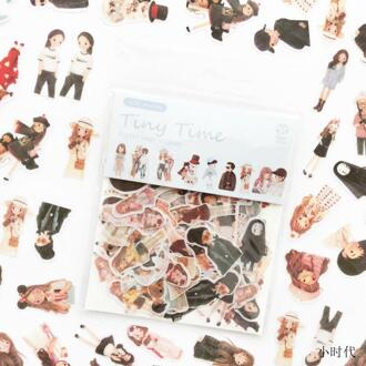 100 Stks/partij Rose Bloemen Groene Planten Bladeren Cactus Diagram Sprookje Tropische Vibes Sticker Diy Scrapbooking Sticker Escolar 4