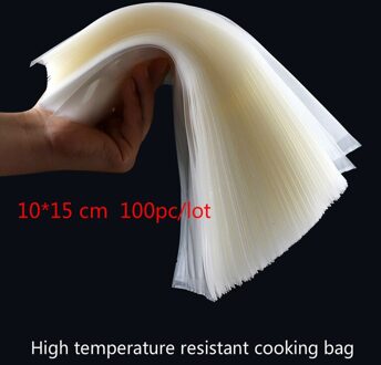 100 Stks/partij Vacuüm Sealer Zakken Voor Voedsel Vacuüm Sealer Verpakkingsmachine Voedsel Opbergtas Met Food Grade Houden Voedsel Vers 12x20cm