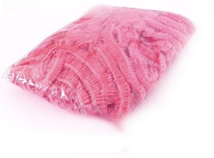 100 Stks/partij Wegwerp Douche Caps Effen Kleur Spa Kapsalon Hotel One-Off Baden Elastic Douche Hoed Badkamer Producten bad Bon