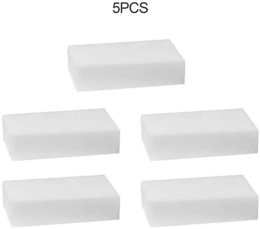100 Stks/partij Wit Magic Sponge Eraser Multifunctionele Reiniger Melamine Spons Voor Keuken Badkamer Schoonmaken 100x60x15mm 5stk