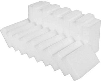 100 Stks/partij Wit Magic Sponge Eraser Multifunctionele Reiniger Melamine Spons Voor Keuken Badkamer Schoonmaken 10x6x2CM