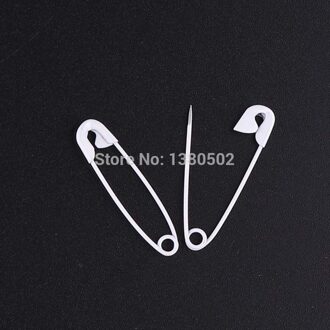 100 stks/partij witte kleur 28*7mm veiligheid pin voor Kleding broche DIY voor Label