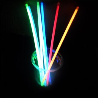 100 STKS Premium Glow Sticks Armbanden Neon Light Gloeiende Party Gunsten Rally Raves Verlichting Stok verscheidenheid van kleur willekeurige mix
