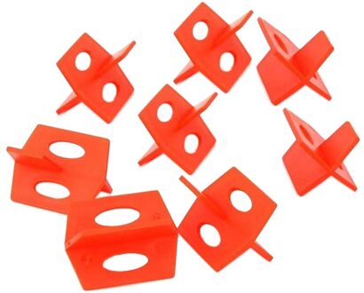 100 Stks/set 2Mm Gekruiste Vormige Tegel Leveling Systeem Base Cap Spacer Vloeren Leveler