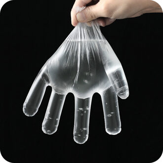 100 Stks/set Food-Grade Plastic Handschoenen Wegwerphandschoenen Restaurant Bbq Milieuvriendelijke Voedsel Handschoenen Huishoudelijke Schoonmaak Handschoenen