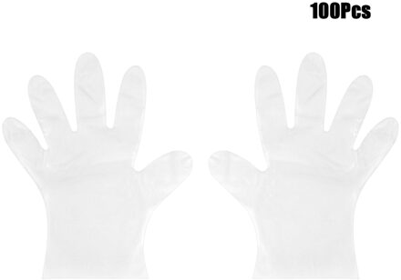 100 Stks/set Food Grade Wegwerp Pvc Handschoenen Anti-Statische Plastic Handschoenen Voor Voedsel Schoonmaken Koken Keuken Accessoires