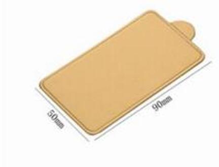100 Stks/set Gouden Mousse Mat Bodem Schuim Cake Base Boards Papier Board Multi Vorm Dessert Tray Kerst Taart Decoratie Gereedschappen rechthoek 5x 9 cm