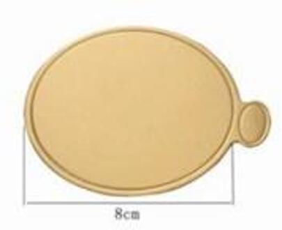 100 Stks/set Gouden Mousse Mat Bodem Schuim Cake Base Boards Papier Board Multi Vorm Dessert Tray Kerst Taart Decoratie Gereedschappen ronde 8CM