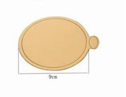 100 Stks/set Gouden Mousse Mat Bodem Schuim Cake Base Boards Papier Board Multi Vorm Dessert Tray Kerst Taart Decoratie Gereedschappen ronde 9CM