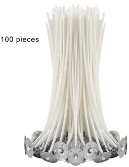 100 Stks/set Kaars Wieken Rookloze Wax Puur Katoen Core 9/15/20Cm Diy Kaars Maken Pre-gewaxt Wieken Voor Feestartikelen Tlsm 3A
