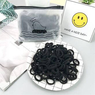 100 Stks/set Kleurrijke Elastische Haarbanden Touw Kinderen Paardenstaart Houder Rubber Hoofdband Kinderen Haaraccessoires 5