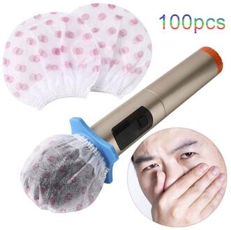 100 Stks/set Ktv Vervanging Niet-geweven Doek Microfoon Geur Verwijderen Hygiëne Cover Wind Shield Pop Filter Microfoon Cover Foam