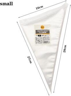 100 Stks/set Qdrr Wegwerp Pastry Tassen Cake Decoratie Keuken Icing Voedsel Voorbereiding Zakken Cup Cake Piping Gereedschap Voor Bakken klein