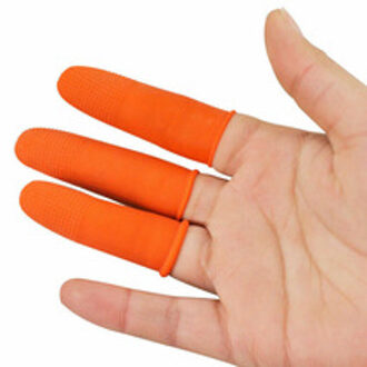 100 Stks/set Siliconen Vingers Caps Anti-Slip Vinger Protector Sleeve Cover Hittebestendige Vinger Cover Voor Barbecue Tool
