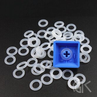 100 Stks/set Stille Ring Rubber Band Ruisonderdrukking Schokabsorberende Siliconen Ring Voor Keycap Mechanische Gaming Toetsenbord