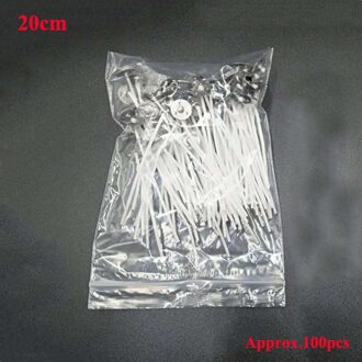 100 Stks/set Wax Voor Kaarsen Originele Rookloze Kaars Wieken Huishoudelijke Geweven Kaars Maken Core Soja Wax Lijn Kern 9/15/20Cm