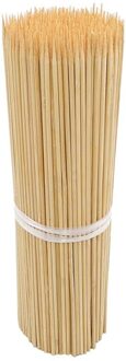 100 Stks/set Wegwerp Bamboe Vork Natuurlijke Lange Voedsel Spies Sticks Kebab Spiesjes Voor Grill Barbecue Bbq Gereedschap Keuken Accessoires nee.2