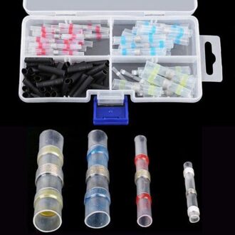 100 stks Solder Seal Heat Shrink Butt Wire Connector Terminal Waterdichte 4 Maten
