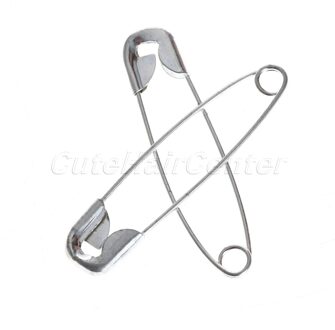 100 Stks/zak 32mm/37mm/45mm/55mm Opgerolde Veiligheidsspelden Broche Versiering Wasserij naaien Craft Kralen DIY Bevindingen Accessoires