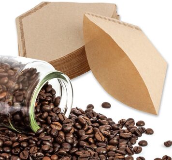 100 Stks/zak Houten Originele Hand Drip Papier Koffie Filter Espresso Koffie Filters Espresso Koffie Brouwen Keuken Accessoires Tool