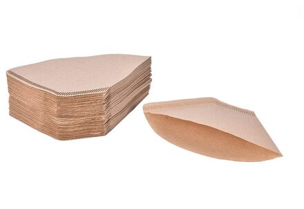 100 stks/zak Houten Originele Hand Drip Papier Koffie Filter Espresso Koffie Filters