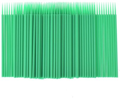 100 stks/zak multi-color Wegwerp Micro Wimper Brush Mascara Wands Applicator Wand Borstels Wimpers Extension Make Tool 30 #
