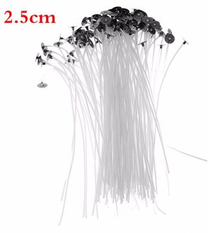 100 Stks/zak Puur Katoen Core Kaarsen Wieken 2.5/4/5/6/7/9/15/20Cm Diy Kaars Maken Pre-Waxed Met Olie Wieken Voor Feestartikelen 2.5cm