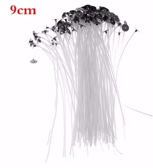 100 Stks/zak Puur Katoen Core Kaarsen Wieken 2.5/4/5/6/7/9/15/20Cm Diy Kaars Maken Pre-Waxed Met Olie Wieken Voor Feestartikelen 9cm