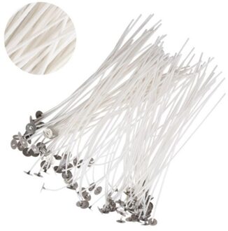 100 Stks/zak Rookloze Kaars Wieken 100% Puur Katoen Kaars Kern Lont Diy Pre-Waxed Kaars Maken Kits Voor Verjaardag feestartikelen