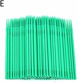 100 Stks/zak Wimper Wattenstaafjes Borstels Micro Borstel Wegwerp Make Duurzaam Tand Applicator Extensions Make-Up Tool 05