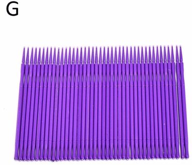 100 Stks/zak Wimper Wattenstaafjes Borstels Micro Borstel Wegwerp Make Duurzaam Tand Applicator Extensions Make-Up Tool 07