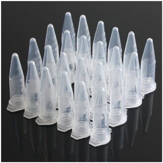 100 Stuks 1.5Ml Lab Mini Plastic Reageerbuis Centrifuge Flacon Snap Cap 42X11Mm Clear