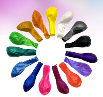 100 Stuks 10 Inch Latex Ballonnen Parelmoer Ballonnen Ornamenten Set Diverse Feestartikelen Ronde Ballon Layout Decoraties (Asso