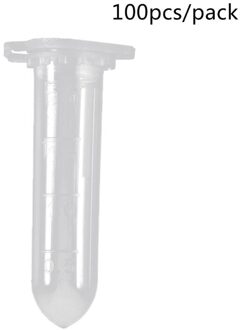 100 Stuks 2 Ml Clear Plastic Flesjes Container Snap Cap Centrifuge Buizen Flesjes Sample Lab Container