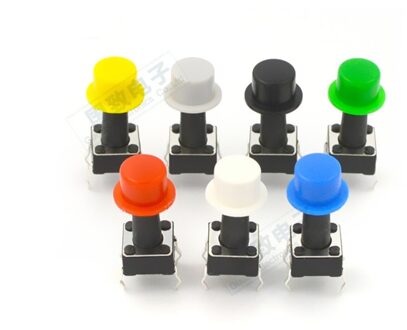 100 Stuks A101 Switch Knop Cap Binnendiameter 3.4 Mm Geschikt Voor 6*6 Sleutelschakelaar Tact Switch Blauw