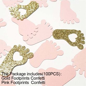 100 Stuks Baby Shower Decoraties Zijn Een Jongen Meisje Confetti Geslacht Onthullen Feestartikelen Diy Glitter Confetti Papier Roze Tafel decor reeks C