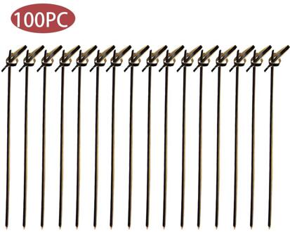 100 Stuks Bamboe Pick Buffet Fruit Vork Party Dessert Stick Pick Spies Voedsel Cocktail Sandwiches Kleine Fruit Vorkjes Sd 7