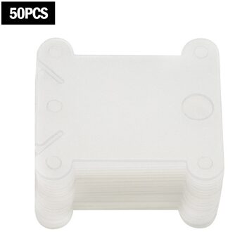100 Stuks Borduren Floss Craft Draad Spoel Kruissteek Opslag Houder Plastic Naaigaren Board Card Craft Kit 4Cm doorzichtig 50stk