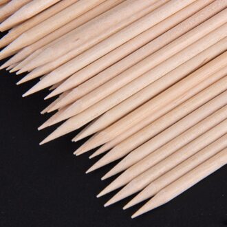 100 Stuks Bosrijk Nail Art Cuticle Pusher Sticks Pro Diy Manicure Pedicure Nail Cuticle Pusher Dode Huid Remover Nail Art sticks