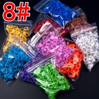 100 Stuks Duif Bajonet Nummer Ring Voetring Vogel Benodigdheden Opening Identificatie Ring Mark Ring Willekeurige Kleur