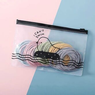 100 Stuks Dunne Zwarte Kleurrijke Nylon Elastische Haarbanden Paardenstaart Houders Haar Scrunchies Elastiekjes Hoofdband Haar Accessoires Marca dragon 100