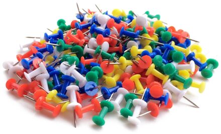 100 Stuks Gekleurde Pushpins Metalen Duim Kopspijkers Kaart Tekening Push Pins Ambachten Office Accessoires Schoolbenodigdheden Briefpapier