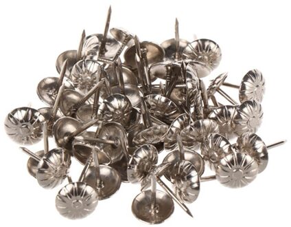 100 Stuks Gold Brass Decoratieve Nails Kopspijkers Toegepast Sieraden Geschenkdoos Tafel Pushpins Meubels Hardware Houtwerk Tool 11X16Mm