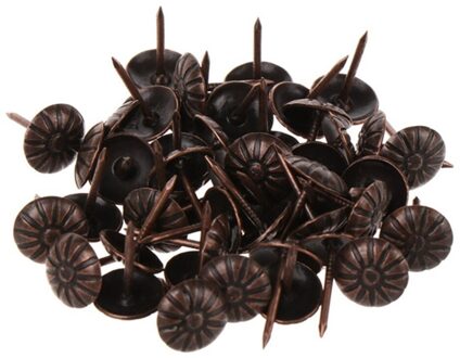 100 Stuks Gold Brass Decoratieve Nails Kopspijkers Toegepast Sieraden Geschenkdoos Tafel Pushpins Meubels Hardware Houtwerk Tool 11X16Mm