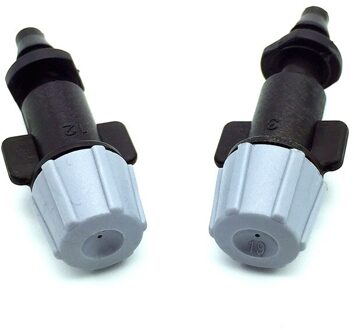 100 Stuks Grijs Nozzle Vernevelingsinstallaties Sprinklers Micro 1/4 "prikkeldraad Tuin Gazon Irrigatie Single Barb Met 4/7mm slang